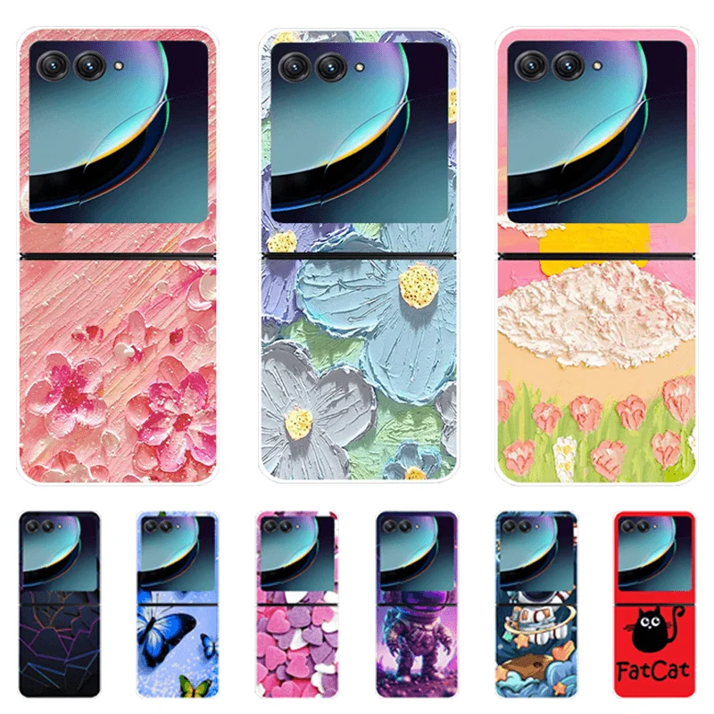 Funda para Moto Razr 40 Ultra Fundas Razr gen 4 razr + 2023 5G cubierta dura transparente para teléfono Motorola Razr40 Ultra Capa de parachoques