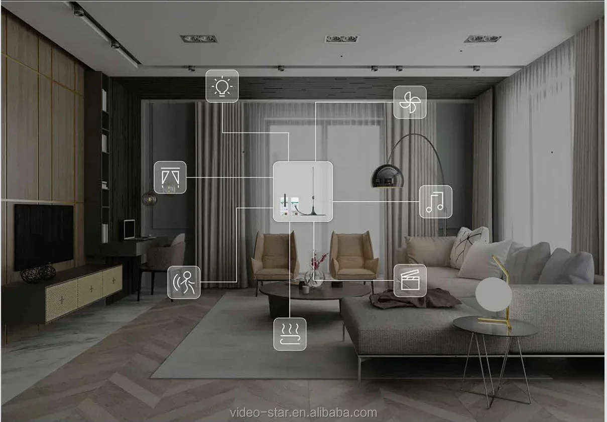 وصول جديد KNX Tuya Zigbee 3.0 بوابة نظام أتمتة المنزل الذكي KNX/EIB نظام أتمتة المنزل الذكي