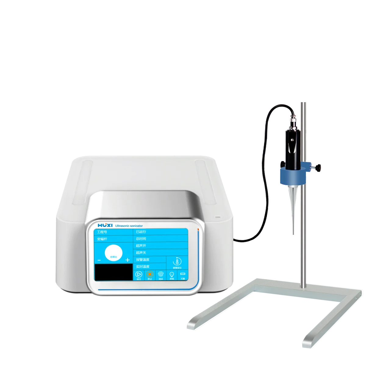 

StirrerHUXI Handheld Laboratory Ultrasonic Homogenizer 0.1-300ml Cell Disruption Sonicator Emulsifier Capability Liquid Mixing L