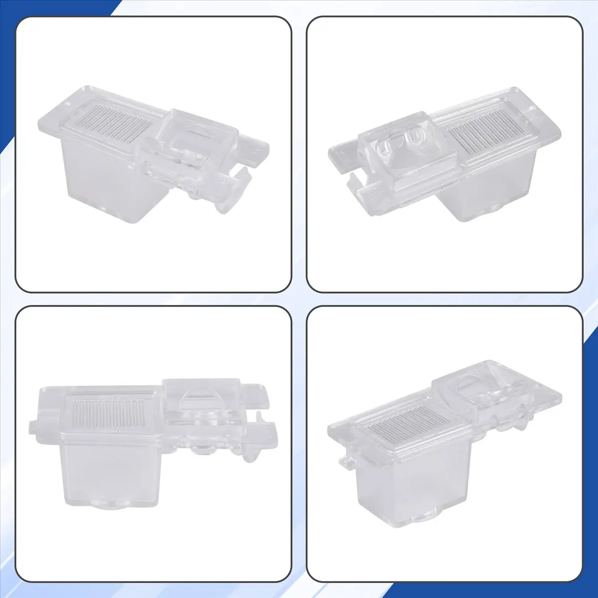 #05V Rear View Camera License Plate Light Housing Mount for Ssangyong,For Ssangyong Stavic,(Transparent)