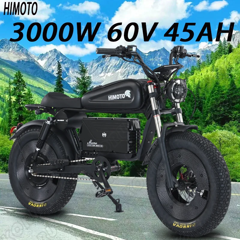 HIMTOTnew pattern ElectricBicycle 3000W High Power Motor 60v 45ah battery Electric Bike mountain off-road ThickTire adult E-bike