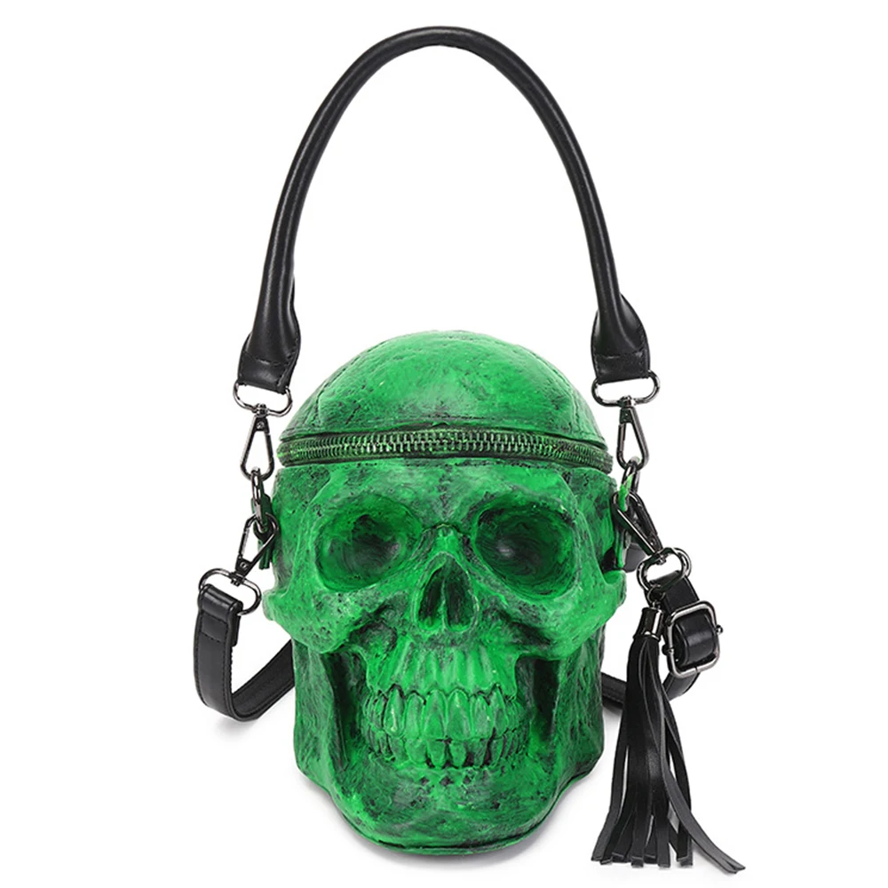 Frauen schreckliche Schädel Tasche lustige 3D Skelett Kopf Geldbörsen und Handtaschen für Frauen Einzel paket Modedesigner Schulranzen Pakete