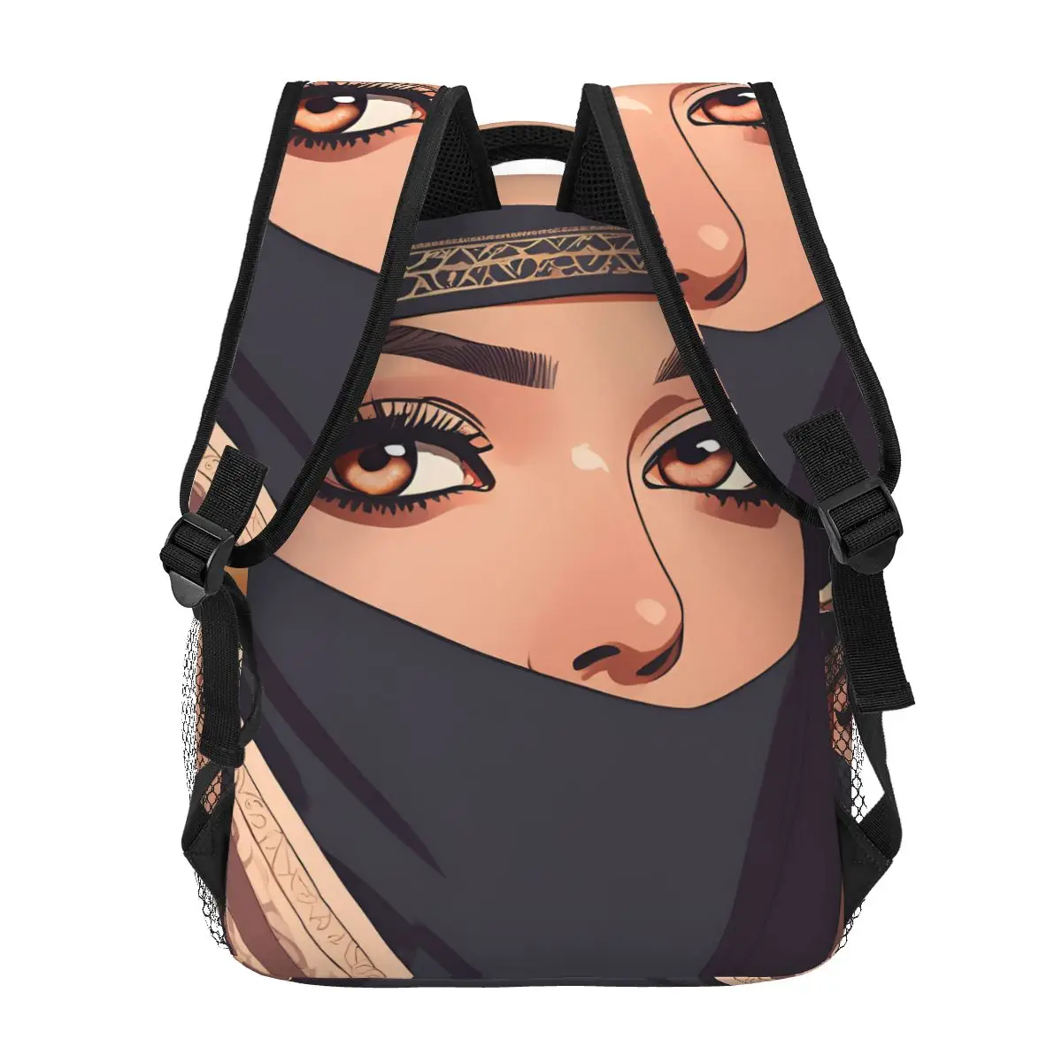 Saudi Women Backpacks Boys Girls Bookbag Students School Bags Cartoon Travel Rucksack Shoulder Bag Large Capacity