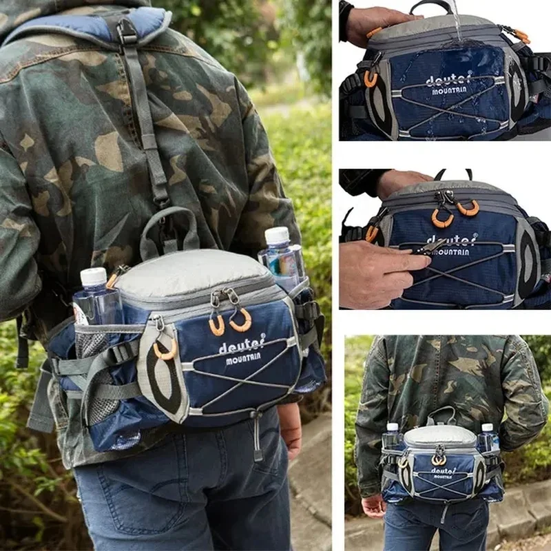 

Outdoor Sports Waist Bag Cycling Camping Climbing Men's Backpack Hiking Shoulder Running Water Bottle Bicycle Fanny Pack Fishing