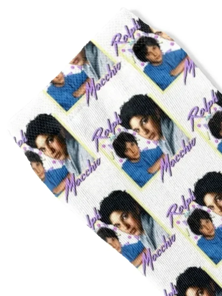 80s Ralph Macchio Socks shoes Sports Antiskid soccer ankle Socks Female Men's