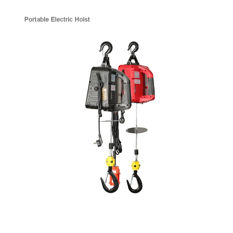 500kg Remote Control Crane Hoist Wire Rope Electric Hoist Household Indoor For Home Improvement Cargo Handling