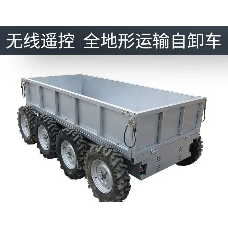 Dump Truck Eight Wheel Eight Drive Creeper Wheeled Remote Control Electric Transporter Flat Truck Orchard Car