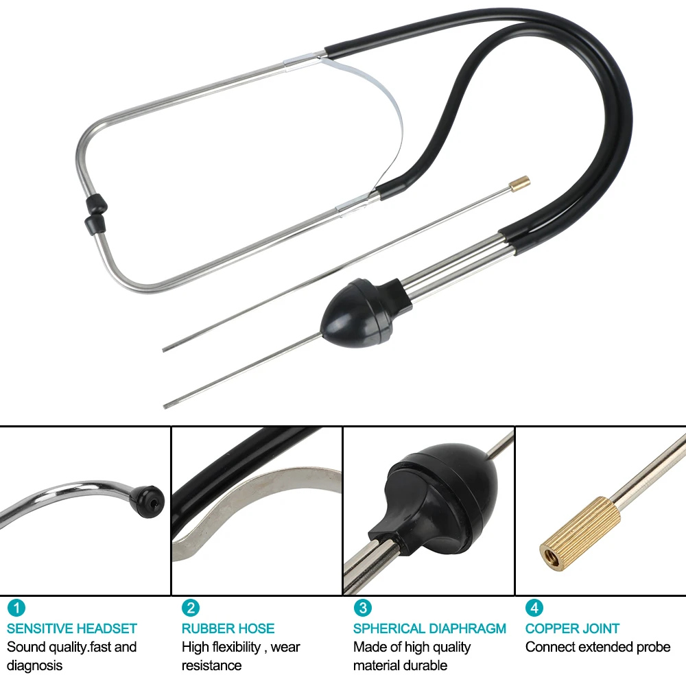 Auto Engine Hearing Tool Car Engine Block Diagnostic Tool Professional Engine Analyzer Mechanics Cylinder Stethoscope