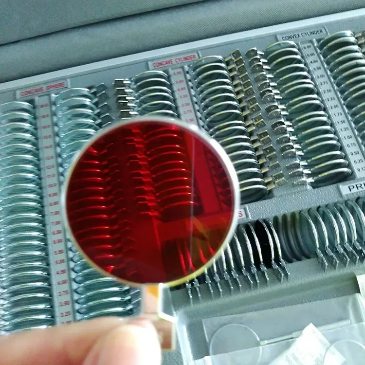 Glasses insert box TLS-232 metal outer ring glasses tool insert box, optometry equipment lens box