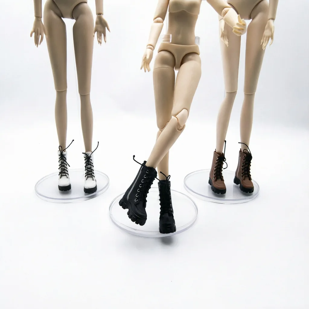 Doll Shoes 1/12 Doll Boots Versatile Doll Boots Accessories Fashion Female Doll Short Boots Cool Cool Girl Dress-Up Toy Shoes
