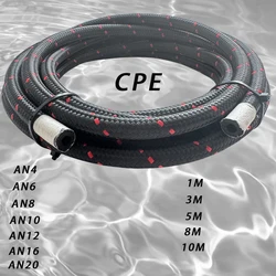 1-10M customizable CPE brake hose engine fuel turbine cooler pipeline black and red color AN4 AN6 AN8 AN10 AN12 AN16 AN20