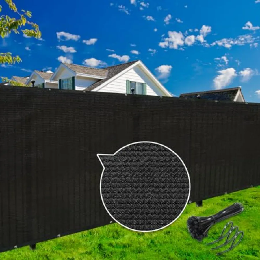 

6ft x 50ft Privacy Screen Fence 90% Blockage Heavy Duty 175 GSM Fencing Mesh Net Cover for Outdoor Wall Garden Yard Backyard 80