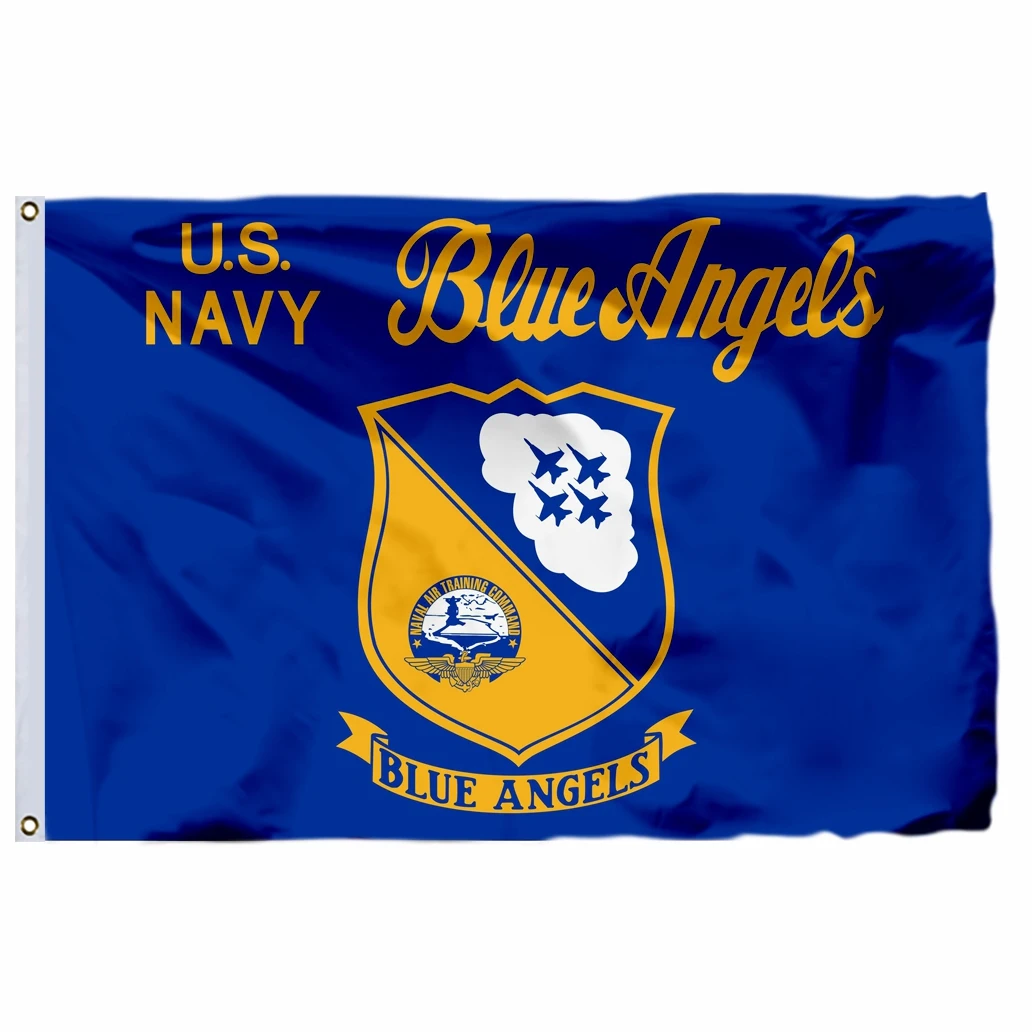 U.S. Blue Angels Flag 4` x 6` FT Polyester Large USA United States American Army Navy Naval Marines Flags and 3x5ft Banners