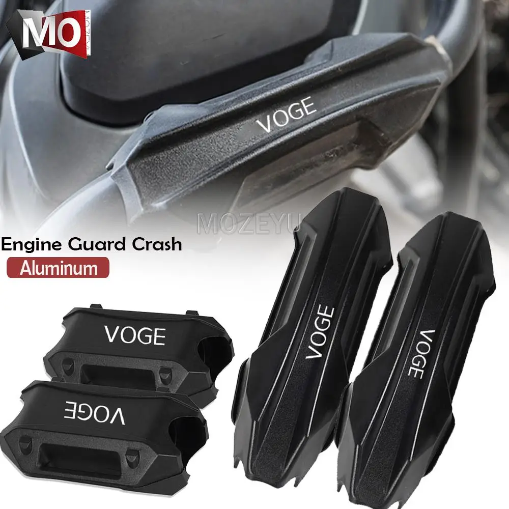 For Loncin Voge 200AC 300AC 300R 500DS 650DS ER10 SR4MAX Motocycle 25mm Crash Bar Motorcycle Engine Guard Bumper Protector Block