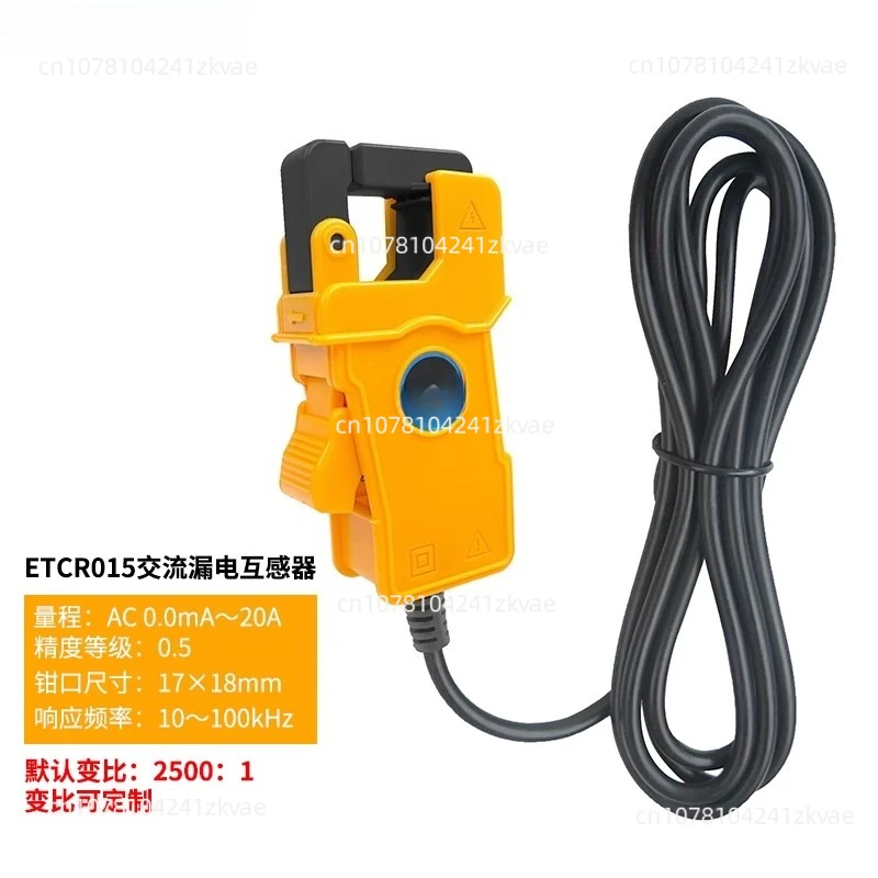 

ETCR015 High Accuracy Clamp Leakage Current Sensor Phase Power energy Power Factor Adopts Permalloy Core Non-contact Measurement