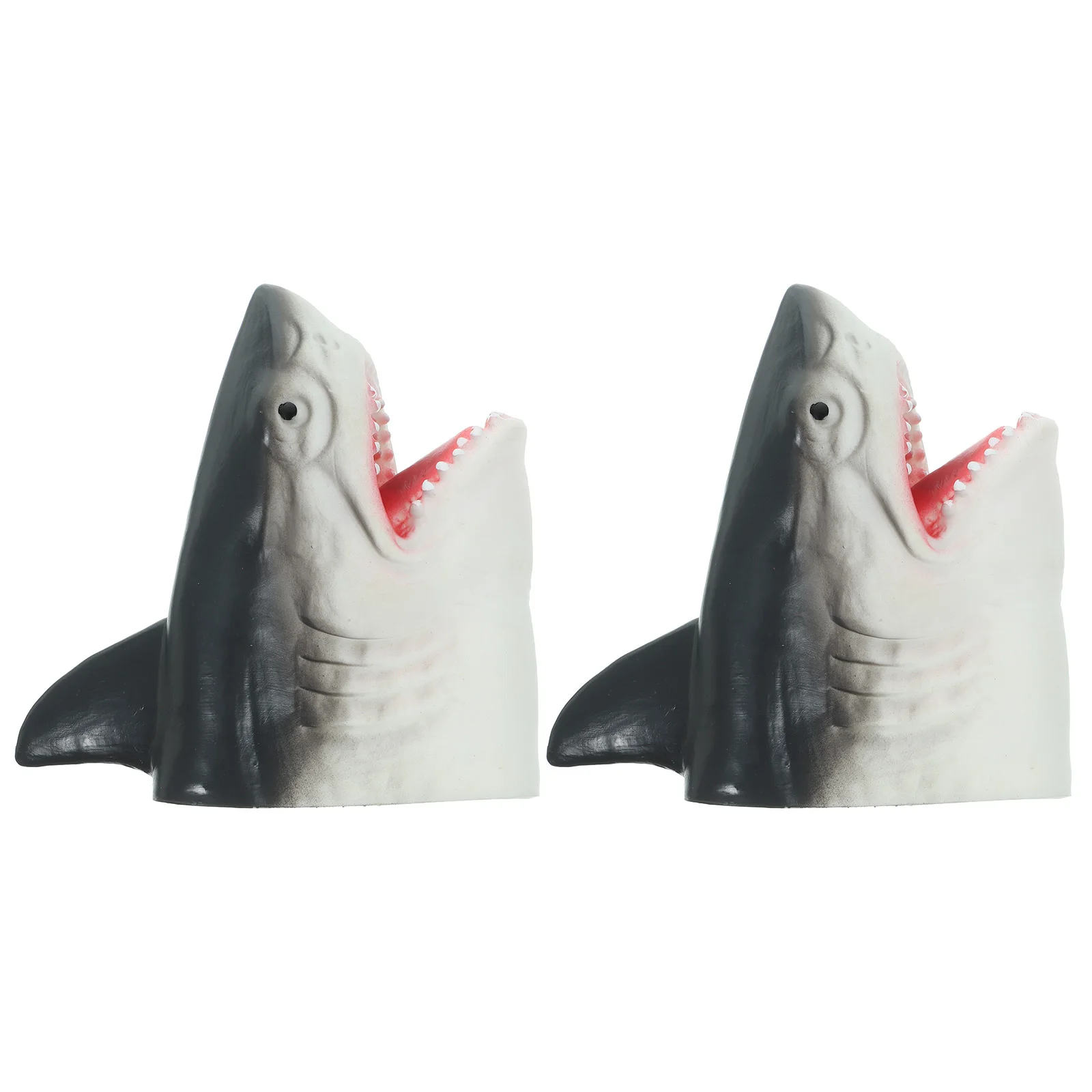

2pcs Shark Puppet Toys Kids Educational Soft Animal Puppets Material Animal Role Play Biting Finger Game Hand Puppets