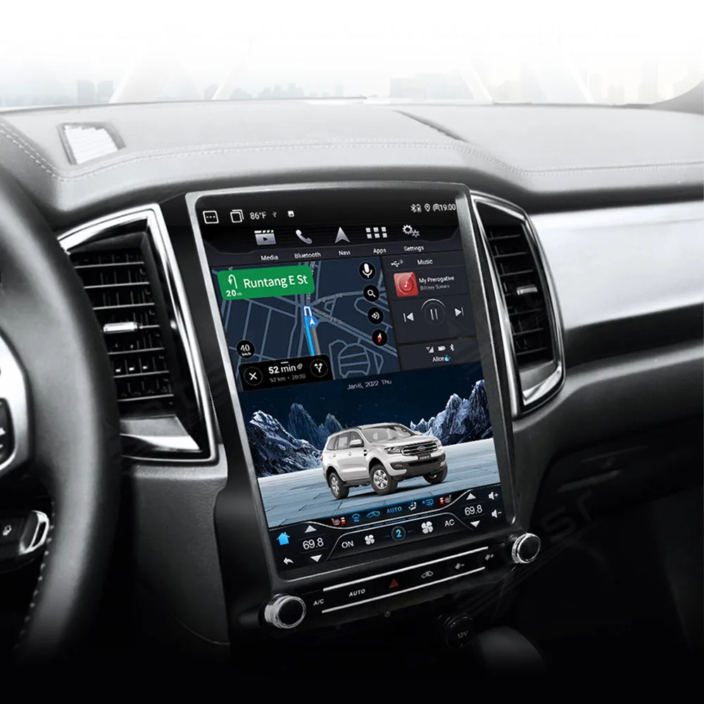 12.1 inch Carplay For Ford Ranger 2011-2019 Gps Navigation Car Radio HD Touch Screen Multimedia Stereo Auto car accessories