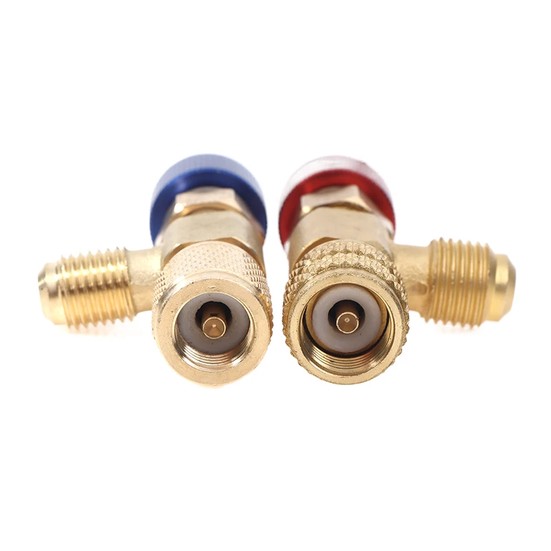 Ar condicionado segurança válvula adaptador encaixe, refrigeração carregamento adaptador de cobre, refrigeração ferramenta, R410A, R22, Novo
