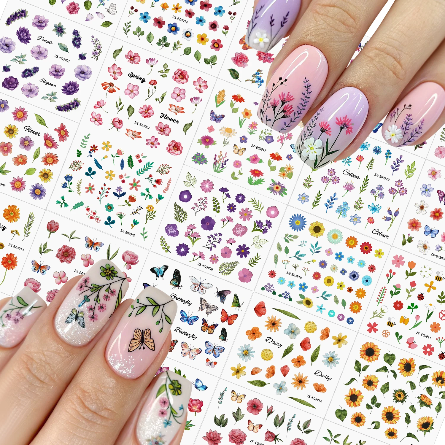 30PCS Papatya ve Gül Tırnak Çı - Nail Art France incelemesi ve fiyatı