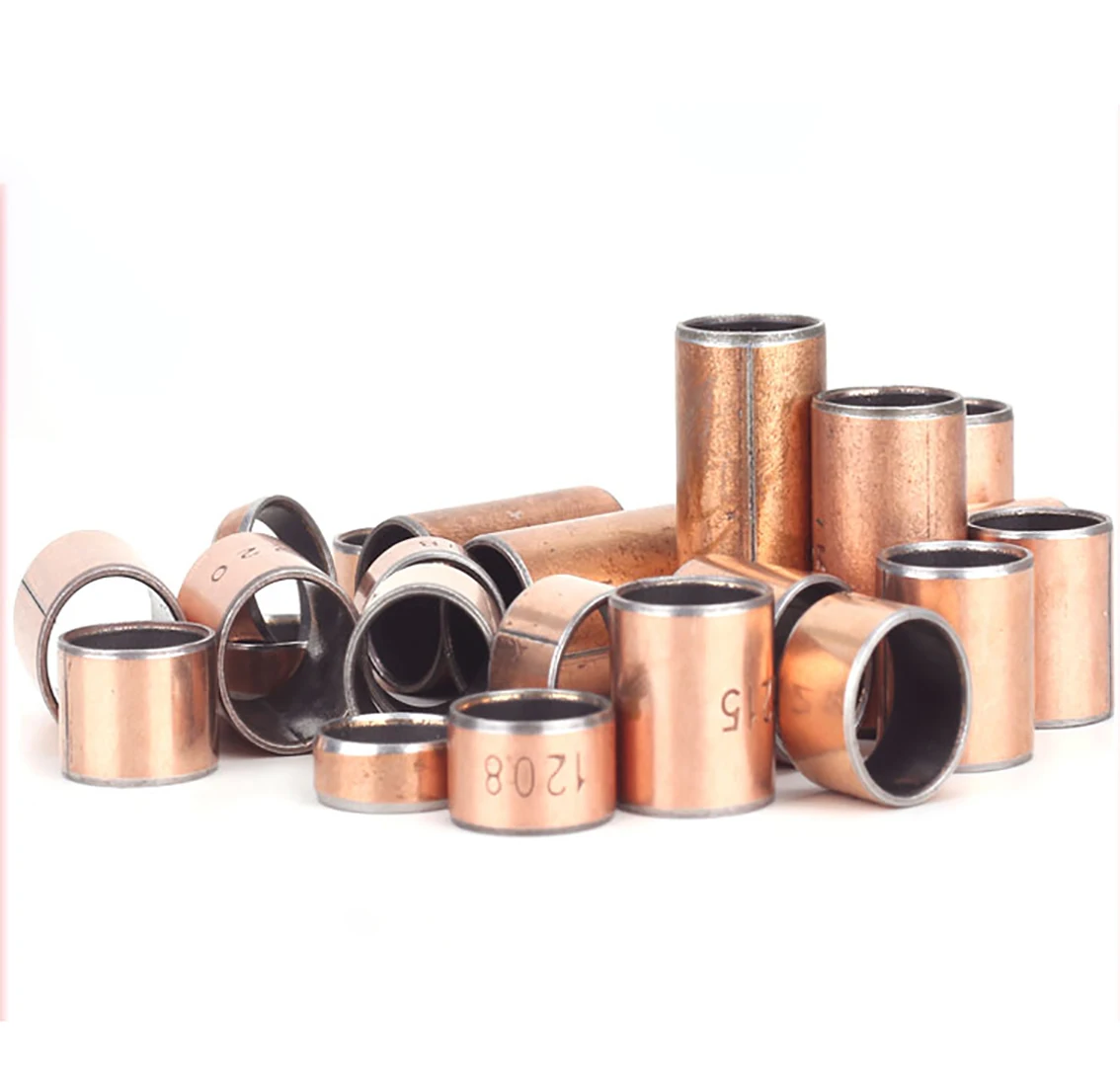 10Pcs Inner Dia 3 4 5 6 7 8 9 10mm SF-1 Oil-Free Self-Lubricating Composite Bearing Bronze Bushings Outer Dia 5 - 12mm