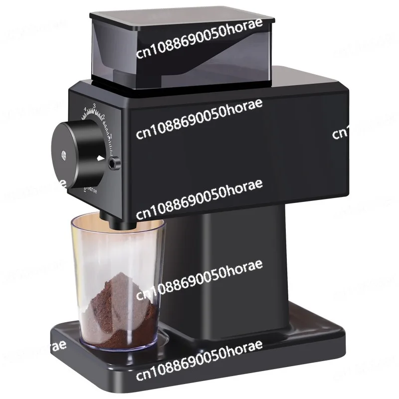 Small Semi-automatic Coffee Machine, Home and Commercial Concentrated Multi Speed Adjustable Coffee Bean Grinder