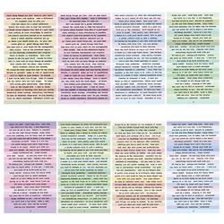 8 Sheets Quote Stickers for Journaling- Vintage Scrapbooking Supplies Kit for Adults, Small Talk Stickers Phrase Word Notebook