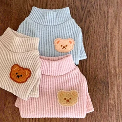 Cute Little Bear Head Dog Clothes Pet Base Dog Coat Poodle Winter Clothing Teddy Warm Pullover Popular Two Legged Dog Clothing