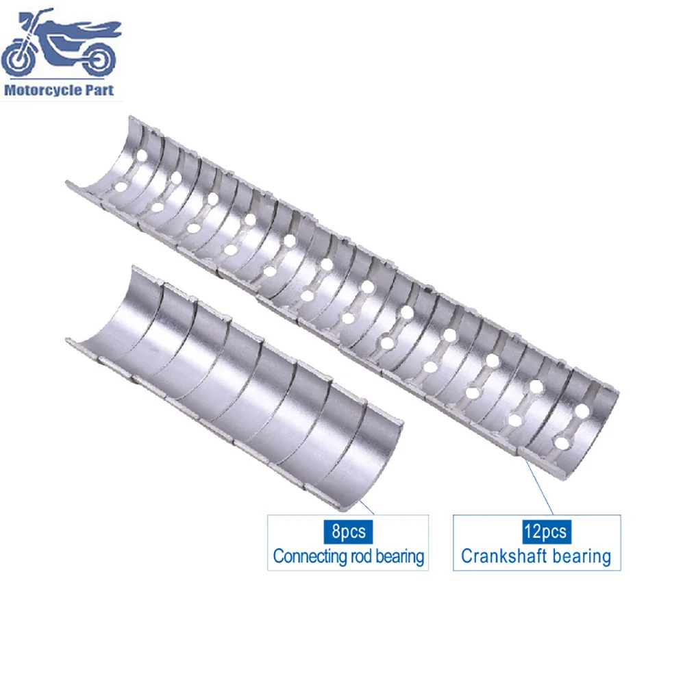 27mm 28mm 20pcs STD +0.25 +0.5 +0.75 +1.0 Connecting Rod Tile and Crankshaft Bearing Kit for Yamaha FZR250R 90-95 FZR250 ZEEL 97