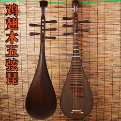 Pipa five-string Chinese lute string instrument professionally played imitation Tang panel