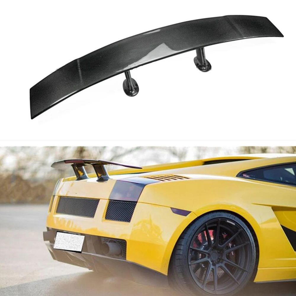 Carbon Fiber Car Rear Spoiler Wing Trunk Lid Decklid Flap Splitter Trim For Lamborghini Gallardo LP550 LP570 LP560 2004-2012