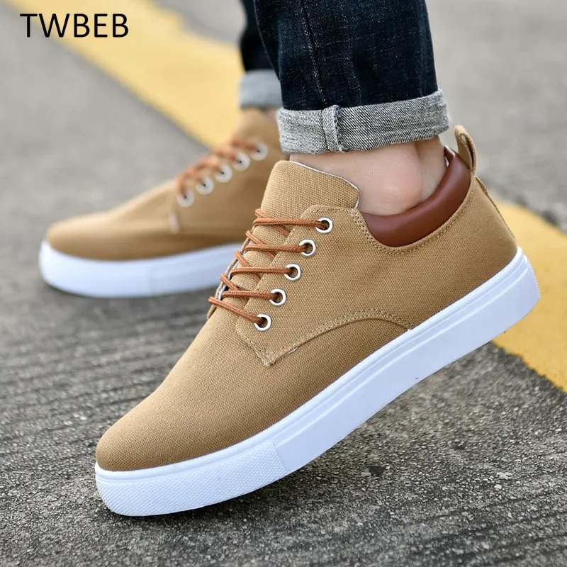 Fashion Plus Size 39-47 Men Vulcanized Shoes Comfortable Sneakers Autumn Shoes Male Canvas Shoes Man Tennis Boy Espadrilles