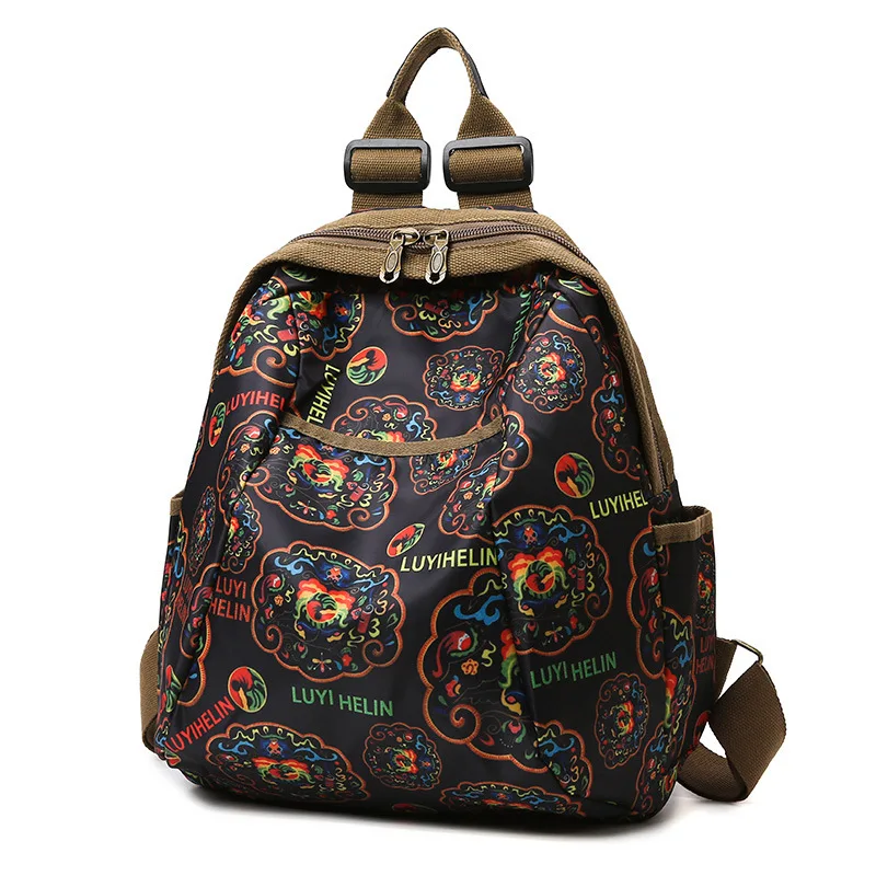 Ladies\' New Retro Backpack Simple Travel Backpack Harajuku Multifunctional Design Bag School Zipper Large-capacity Backpacks