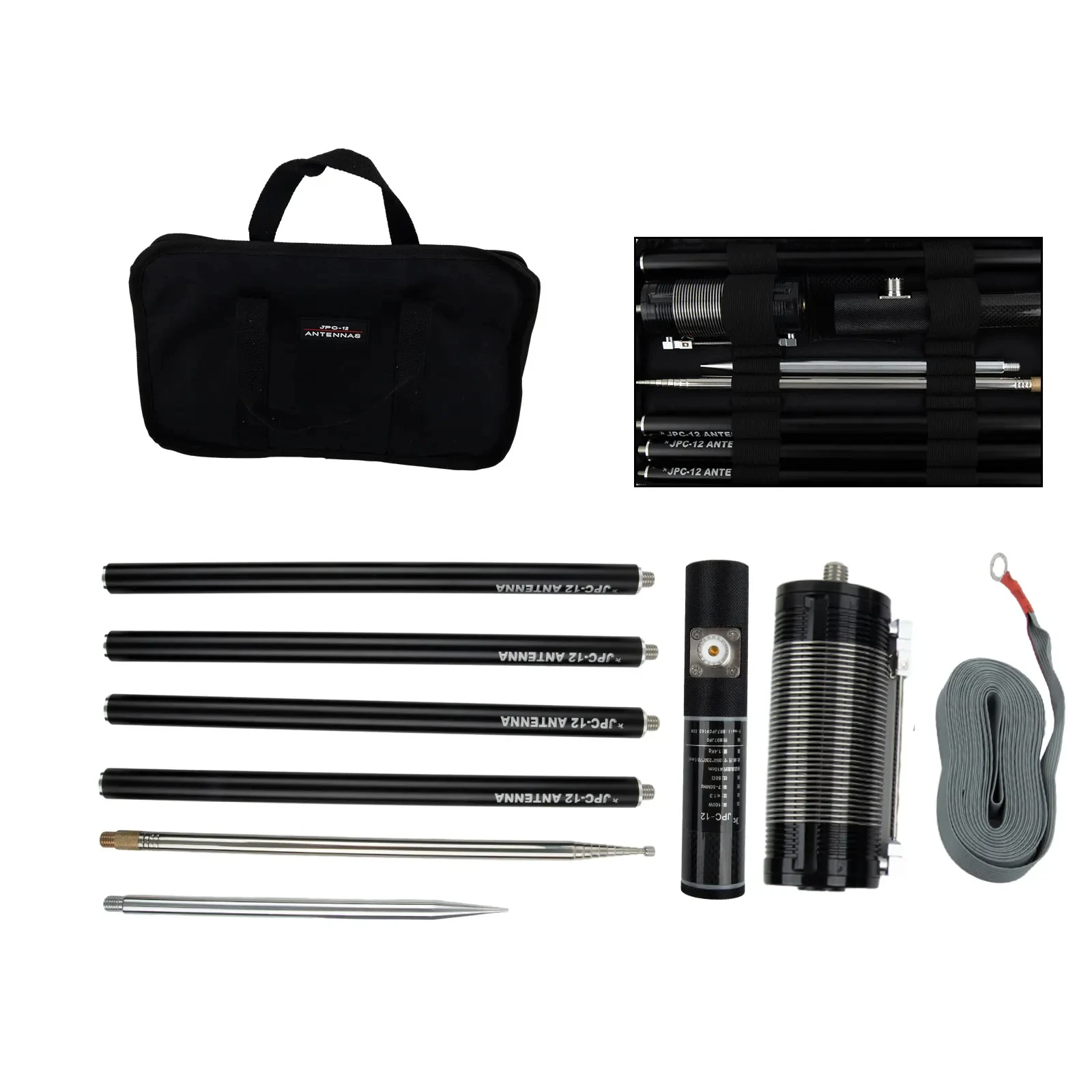 For New PAC-12 7-50MHz Shortwave Antenna Outdoor 100W WIth Slide Regulator Portable Shortwave Antenna Outdoor