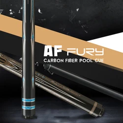 FURY AF Series Billiard Pool Cue Carbon Fiber Pool Cue 3/8*10 Pin Joint 12.5mm Tip Black Technology Carbon Pool Billiards