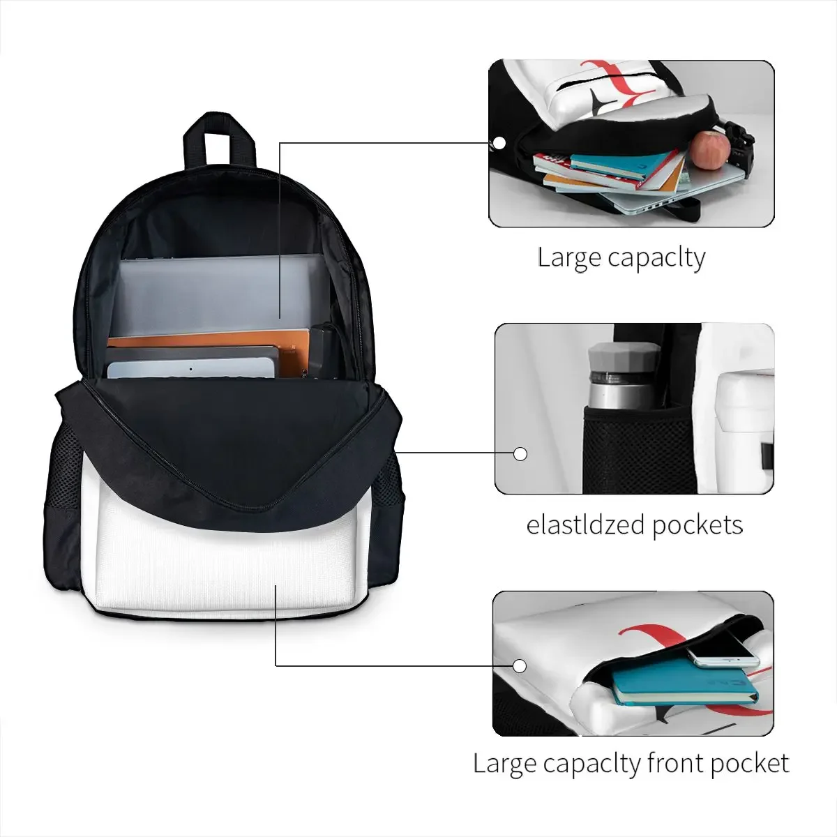 Roger Federer Backpack Hot Sale Daypack Large Capacity Children BookBag School Bag Shoulder Bags for Men Women