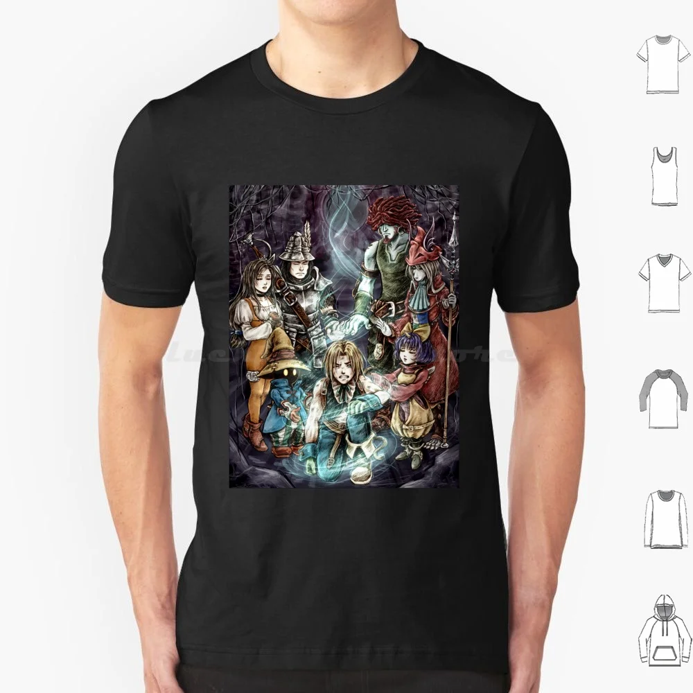 Fantasy Memories T Shirt Big Size 100% Cotton Vivi Chocobo Fantasy Ff9 Ffix Final Fantasy Wizard Black Mage Ornitier Mage