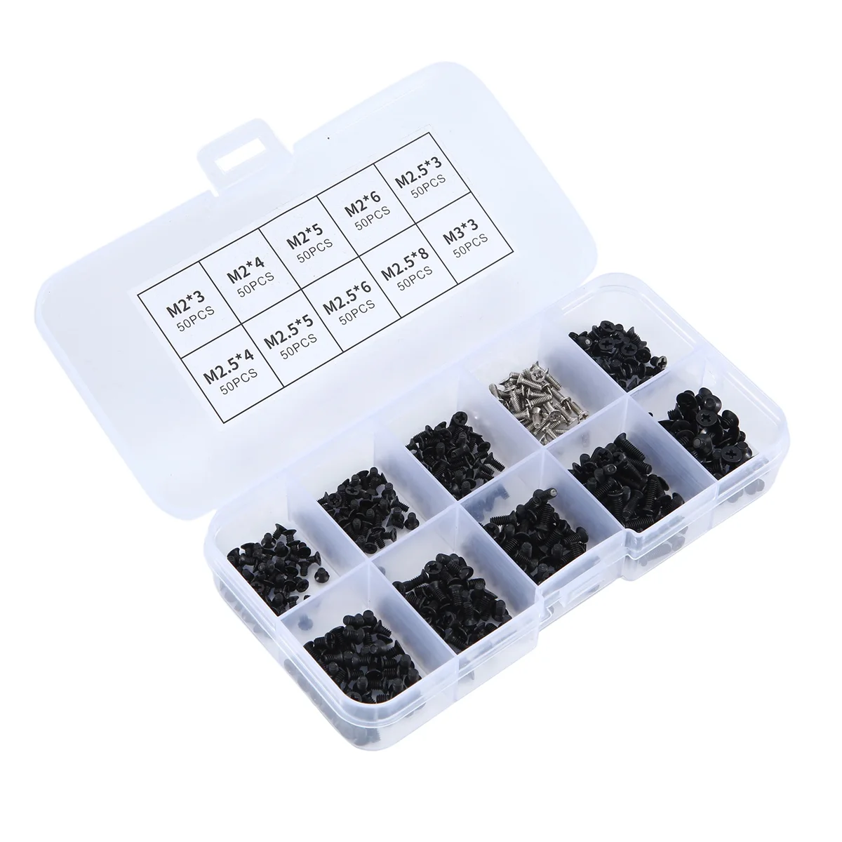 500Pcs Stainless Steel Laptop Screws Kit M2, M2.5, M3 for IBM HP Mac Dell Lenovo SAMSUNG Sony Toshiba Gateway LG