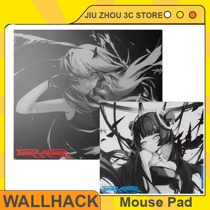 

WALLHACK Frenzy SORA Faith Yume Glass Gaming Mouse Pad Coating Glass Smooth FPS Desk Mat Esport Office Gamer Mouse Pad Custom