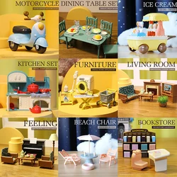 1pc Girl Gift Model Toy Table House accessori Forest Family Kitchen casa in miniatura Play House Toy Small Model Furniture