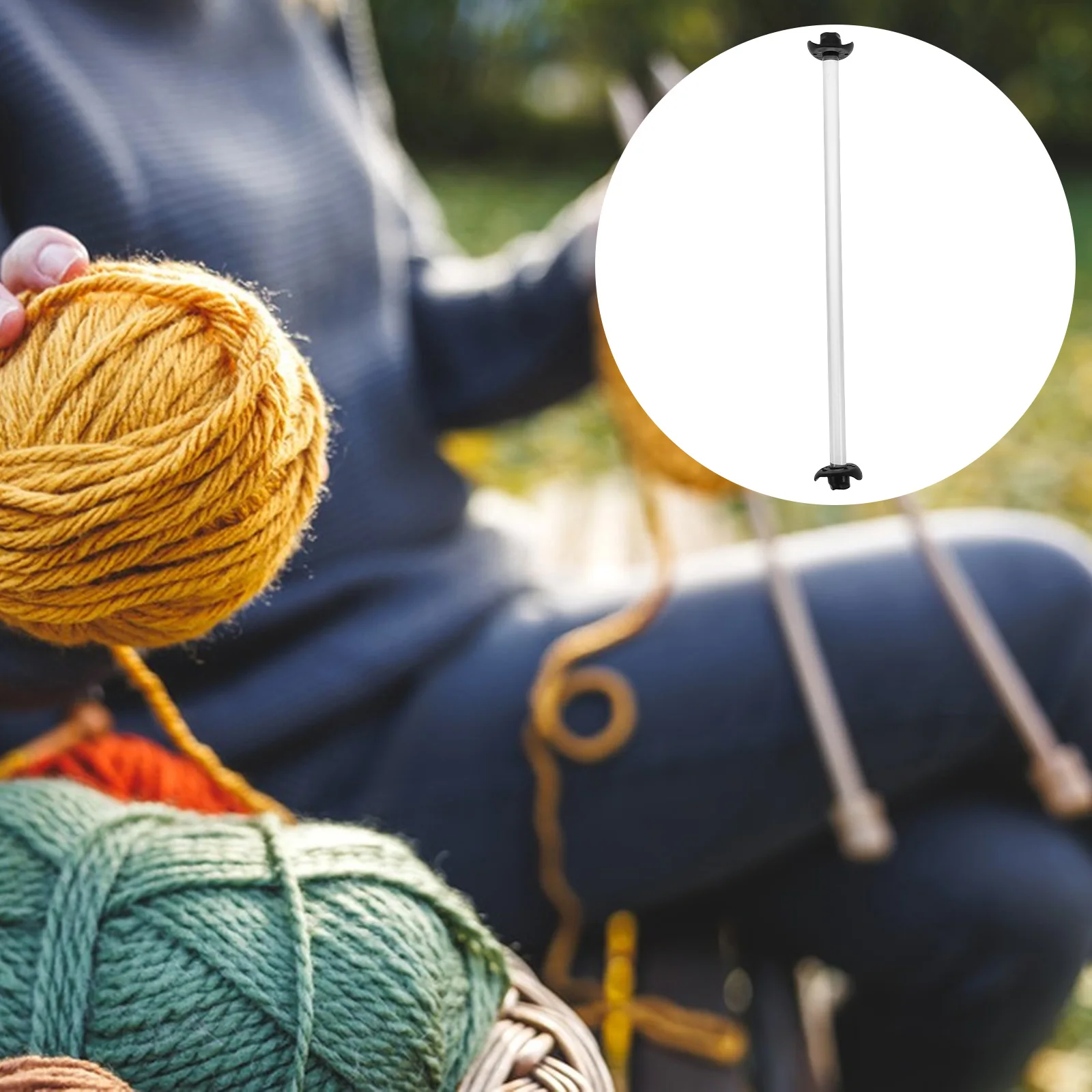 

Yarn Spinner Holder Lightweight Travel Bag Accessory Unique Design Crochet Thread Knitting Ferris Wheel Rotation