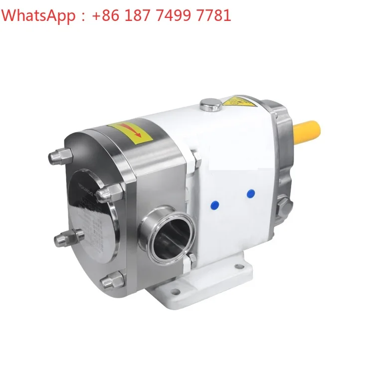 High Viscosity Food Grade Sanitary Rotary Lobe Pump 3A CE ISO Certified Drinking Water Honey Transfer Pump