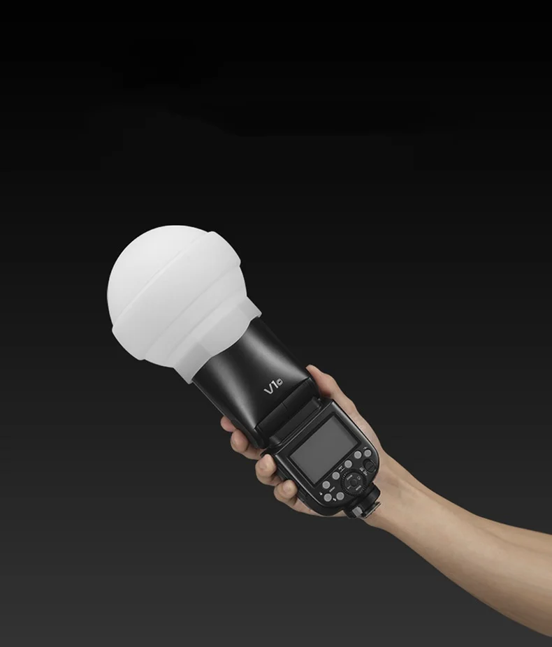 Hot Godox AK-R22 Silicone Diffuser Softbox for Flash Portable Camera Reflector Small Soft Light Ball Photography Lighting Kit