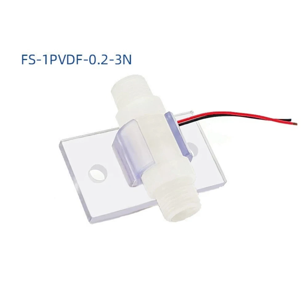 0.2–0.3 L/min Actuation, PVDF Body, for Acid/Alkaline Liquids Chemical-Resistant Micro Flow Switch FS-1PVDF-0.2-3N, G3/8 Thread