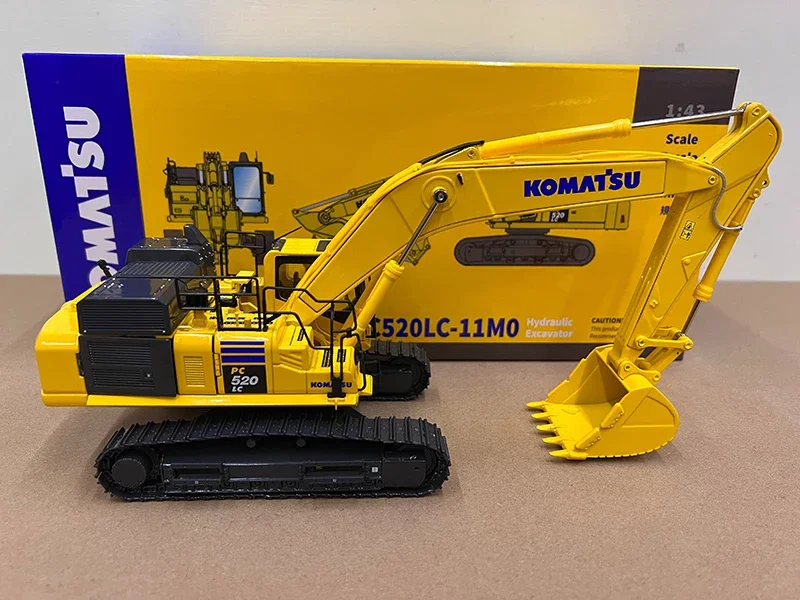 Diecast 1:43 Komatsu 2024 PC520LC-11M0 Excavator Alloy Engineering Truck Model Toy Collectible Ornament Gifts