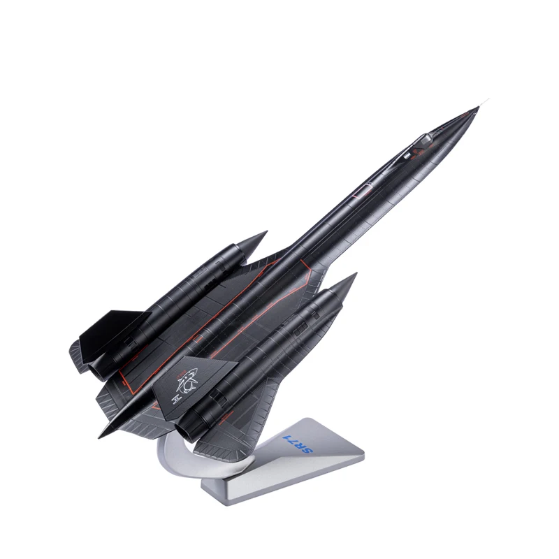 

Diecast Metal Alloy Jet Airplane 1:72 Scale SR-71 SR71 Blackbird Aircraft Plane Model Toy Adult Fans For Display Collection Gift