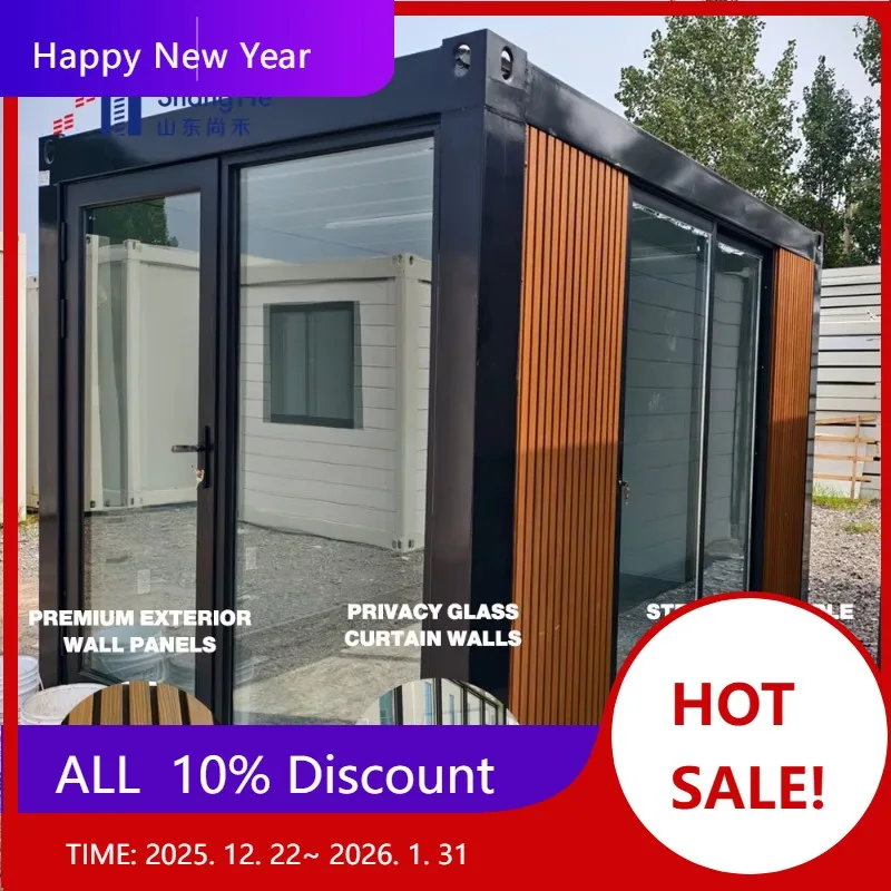 

【Factory】Golden Supplier High Quality 10ft 20ft 3 Bedroom Tiny Housing Prefabricated Flat Pack Garden Modular Office Container H