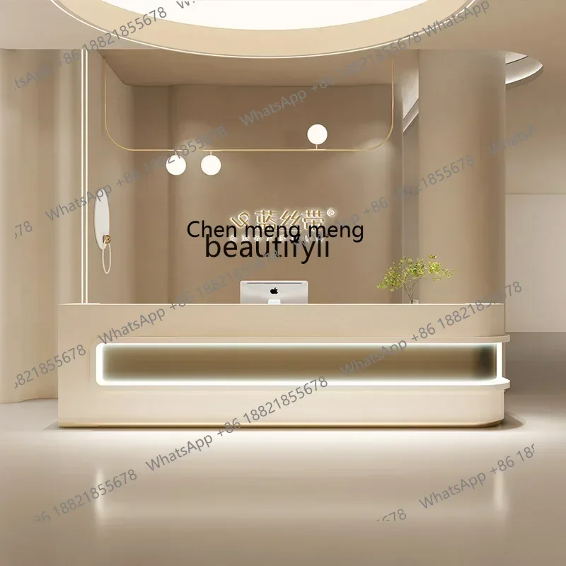 

Simple beauty salon checkout page Light luxury medical beauty clothing store Painting bar Modern hotel company front desk