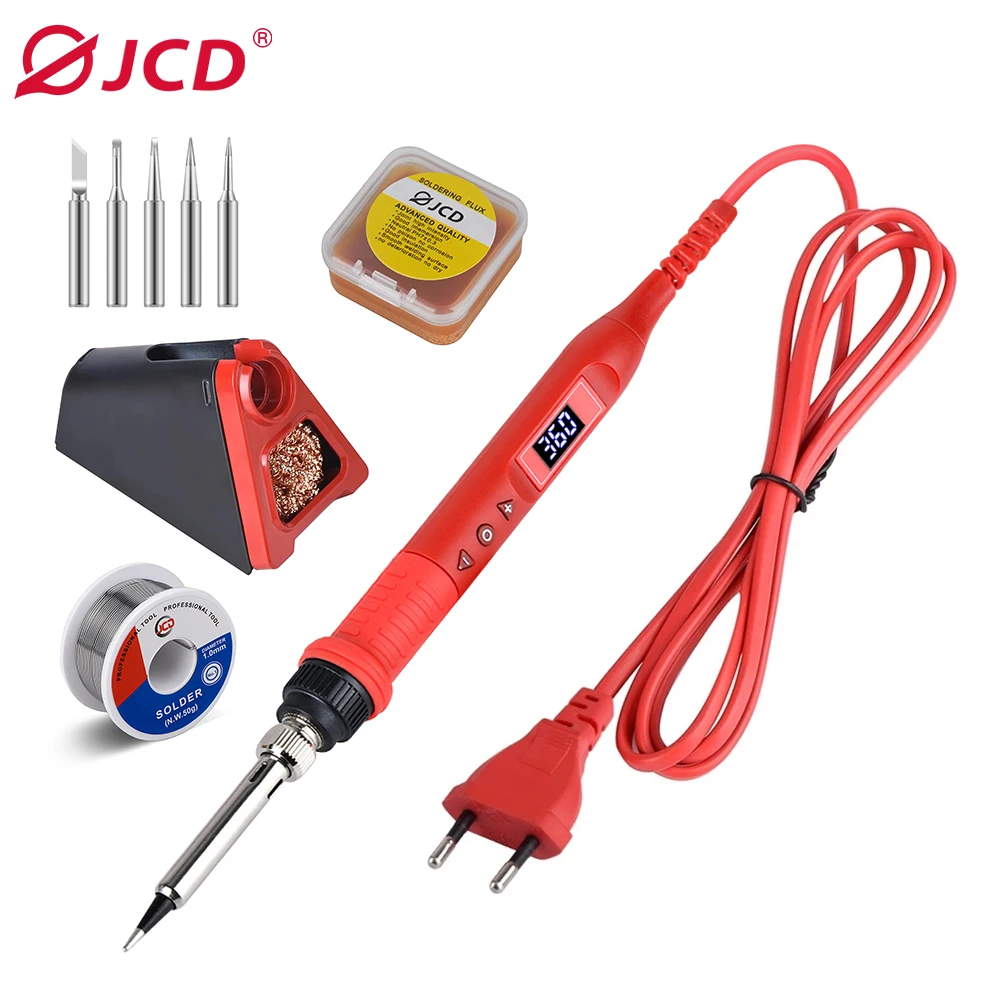 

JCD 908U Digital Soldering Iron kit LCD Display 80W Adjustable Temperature Portable Soldering iron 220V/110V Welding Tools