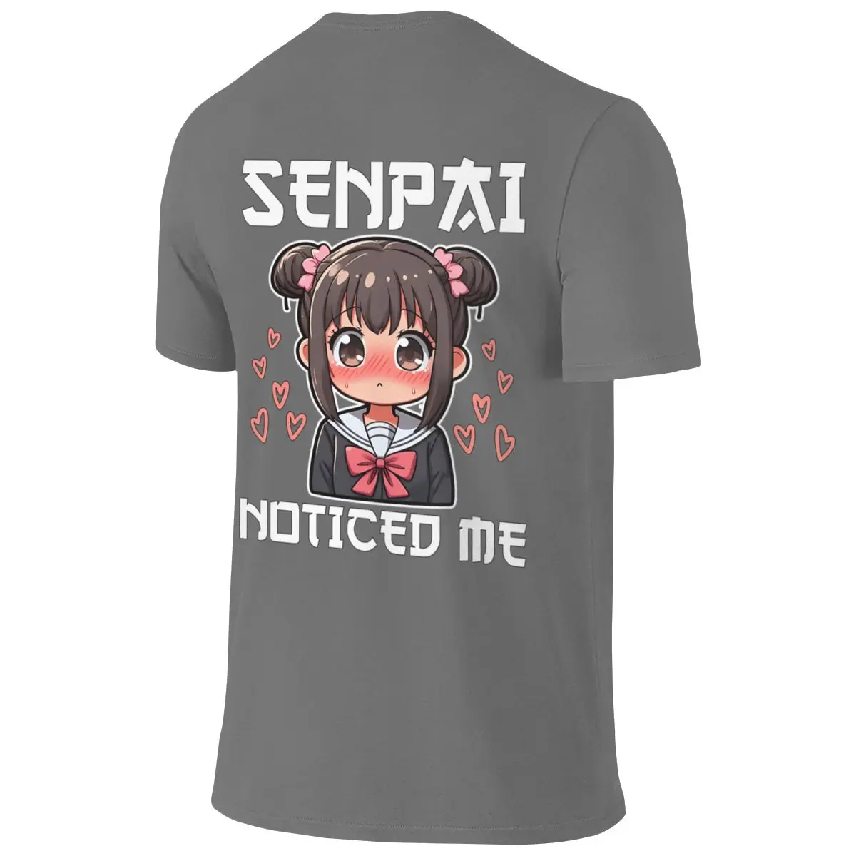 SENPAI NOTICED ME - ANIME GIFT Couple Style Reversible T-shirt Street Lazy High-Definition Printing Women's T-shirts