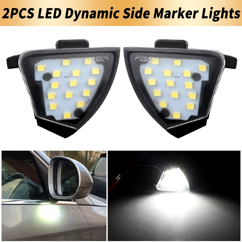 

2PCS LED Front Under Mirror Puddle Lights Canbus For VW Golf 5 Variant GTI EOS Jetta MK5 Passat B5.5 B6 Sharan For Skoda Superb